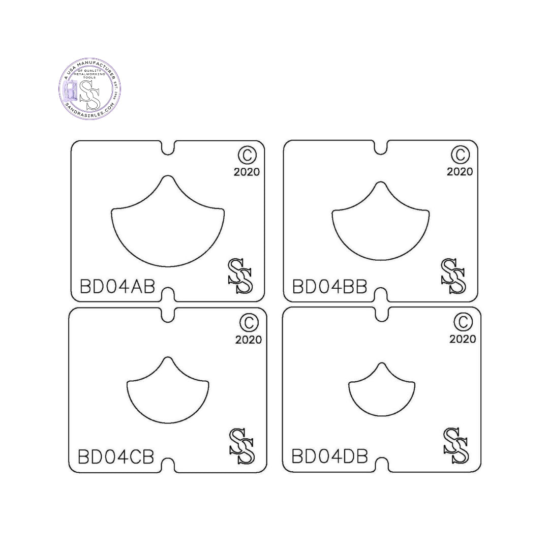 SS BLANKING DIE 3 PIECE SET BD04 SHAPE